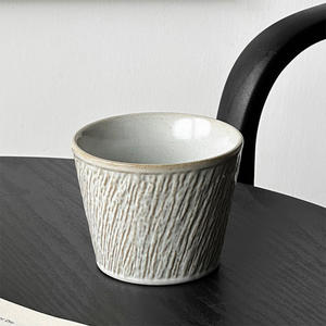 Set di Tazze <span class=keywords><strong>da</strong></span> Caffè in Ceramica Bianca e Marrone Stile Retrò Europeo, <span class=keywords><strong>Bicchieri</strong></span> Riutilizzabili in Porcellana con Logo Personalizzato - Product Image 6