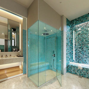 Verre trempé sans cadre clair <span class=keywords><strong>de</strong></span> 8mm et 10mm <span class=keywords><strong>de</strong></span> prix usine pour le <span class=keywords><strong>style</strong></span> droit d'aspect <span class=keywords><strong>de</strong></span> <span class=keywords><strong>douche</strong></span> <span class=keywords><strong>de</strong></span> salle <span class=keywords><strong>de</strong></span> bains pour des appartements et des hôtels - Product Image 3