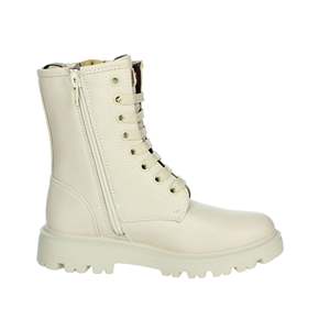 Bottes de combat pour filles, beige, à lacets avec boucle, hauteur cheville - Product Image 4