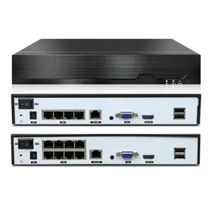 Заводская продажа, 2 года, бесплатная гарантия, 9CH, 4K, без POE, NVR, 8CH, воспроизведение 1 HDD Plug & play для IP-камеры