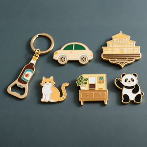 Wholesale Custom Soft Enamel Metal <b>Keychains</b> with Split Ring for Corporate Promotional Gifts - Product Image 2