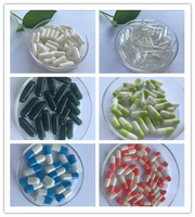 Capsule végétarienne vide en HPMC, coque de capsule en cellulose transparente non gélifiée, capsules végétariennes, taille 00 0 1 2 3 4, biodégradable