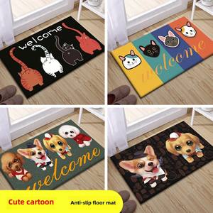 Tapis de porte d'entrée antidérapant pour maison chambre cuisine salle de bain tapis en laine avec modèle en fibre de coco tapis de sol tissé lavable pour hôtels - Product Image 2