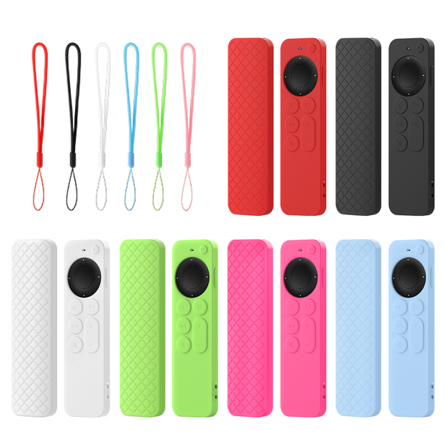 Factory Shock Proof Silicone Cover for Apple TV Siri Remote (2nd Gen/ 3rd Gen)2021/2022 Remote Control Protective Case