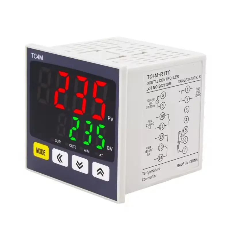 TC4M PID Control Multiple Input Signal Dual Output Digital Temperature Controller 72x72mm