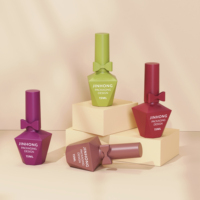 Vente en gros de flacons de vernis à ongles en gel UV personnalisés de 15 ml, emballage de luxe vide pour vernis à ongles avec bouchon à nœud