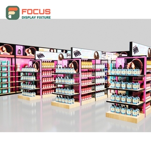 ตู้โชว์วิกผมแบบกำหนดเองพร้อมท็อปกระจก ชั้นวางหลายชั้น ลิ้นชักในตัว ตู้โชว์สินค้าสำหรับร้านค้า - Product Image 2