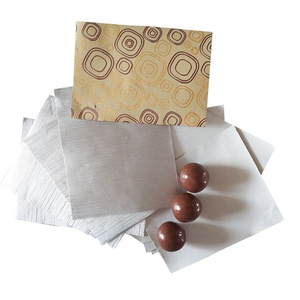 Aluminum Foil Paper Popular <strong>Chocolate</strong> <strong>Wrapping</strong> <strong>Gold</strong> Color Food Sheet Soft Printed Roll Foil Food Packaging Composable 500*700mm - Product Image 1