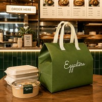 Sac isotherme personnalisé en tissu non tissé laminé avec logo, imperméable et portable pour gâteaux et pains