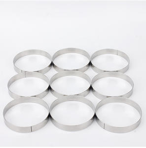 Homesun Acier Inoxydable Pâtisserie Cuisson <span class=keywords><strong>Cercle</strong></span> Crêpe Moule Anglais Muffin Anneau Cookie Biscuit Cutter Rond Gâteau Moule Anneau Ensemble - Product Image 5