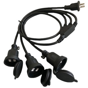 สายพ่วง 3 ช่องเสียบ ปลั๊ก Nema กันน้ำ IP65 สำหรับใช้งานกลางแจ้ง สาย PVC ชนิด SJTOW - Product Image 2