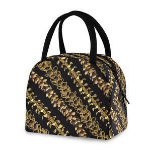 Hawaiian Puakenikeni Trending Durable Daily Using Reusable Thermal Insulation Shoulder Soft Lunch Cooler Bag for Women Picnic - Product Image 4