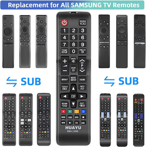 Telecomando universale HUAYU di alta qualità per <span class=keywords><strong>TV</strong></span> <span class=keywords><strong>Samsung</strong></span> RM-L1088 a codice fisso per <span class=keywords><strong>TV</strong></span> LCD LED SMART, 2 batterie AAA - Product Image 3