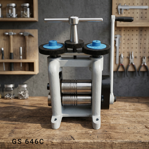 Laminoir de type italien avec rouleaux latéraux 100 mm 125 mm, outil de fabrication de bijoux, outil de bijoutier robuste |   Numéro d'article GS646C - Product Image 3