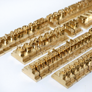 ชุดแม่พิมพ์ตัวอักษรทองแดงแกะสลักด้วยเครื่อง CNC, แม่พิมพ์ทองแดงปั๊มร้อนสำหรับงาน DIY ของหนัง โลโก้ และการออกแบบตราสินค้าตามสั่ง - Product Image 4