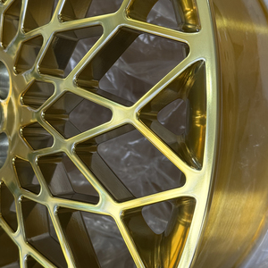 Cerchi in Lega di Alluminio Forgiati Personalizzati Color Oro 20-24 Pollici Nuovi ET 25mm Forgiati a 10.000 Tonnellate - Product Image 2