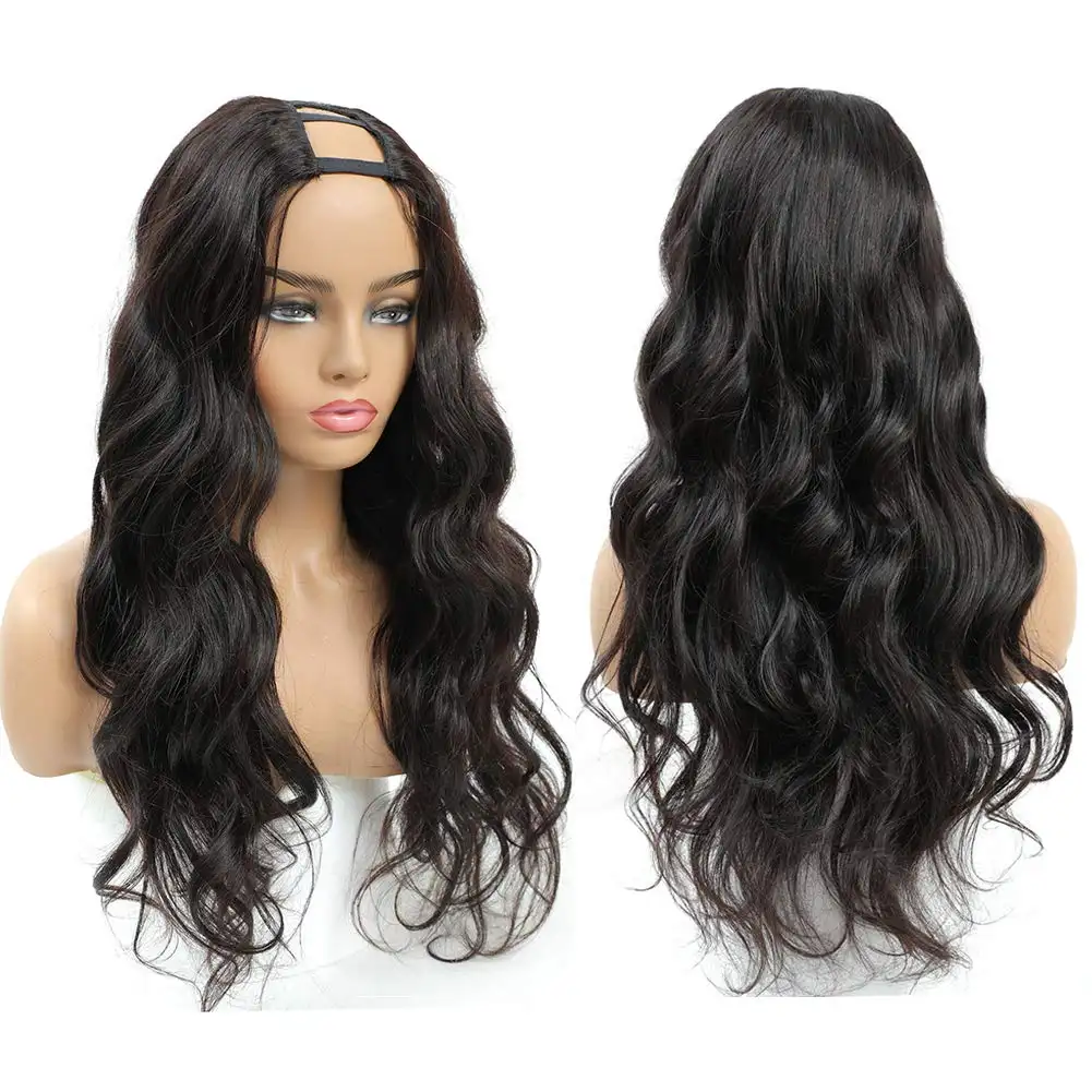 Easy To Use! U Part Wig Nadula Human Hair Glueless Human Hair Wigs,10A Brazilian Raw Virgin Cuticle Aligned Hair U Part Wigs