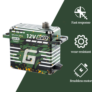 เซอร์โวมอเตอร์แบบไร้แปรงถ่าน12V G28แรงบิดสูงดิจิทัลกันน้ำสำหรับรถยนต์ขนาด RC และเฮลิคอปเตอร์รุ่นใหม่ - Product Image 2