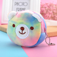 Mini Sac à Dos en Peluche Mignon de Dessin Animé pour Filles, Sac Portable pour Écouteurs, Porte-Monnaie, Motif Licorne Chat, Rembourré en Coton PP, Réglable