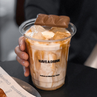 Gobelets en plastique personnalisés avec logo pour café glacé, matcha, cold brew, latte glacé, boissons cloud, café et boissons froides