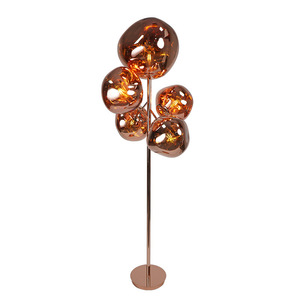 Luxury Nordic Postmodern Volcanic Lava Floor Lamp Sophisticated Glass Body with E27 Base for Living and Dining Rooms - Product Image 1