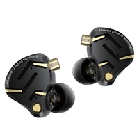 KZ ZS12 PRO 2 FPS Gaming HiFi Hybrid Drive Golden Acoustic Ratio In-Ear Headset Berkabel Earphone Berkabel Earbuds