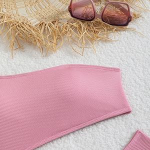 Nouveau 2023 Ensemble 2 Pièces Bikini Femme Personnalisable, Vente en Gros Économique, Style Brésilien Mature, Micro String Triangle Extrême Push-up Tie-Dye - Product Image 3