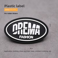 Étiquettes moulées par injection, tampons en caoutchouc souple rectangulaires, patchs en PVC personnalisés pour chaussures