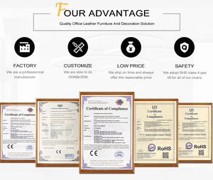 Thiết kế hiện đại 1.6m/1.8m/2M MDF văn phòng điều hành bàn xoay Tường Gắn kết 3 năm bảo hành cho CEO nhà thiết kế sử dụng bán buôn - Product Image 5