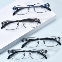 Gafas Borregls de Titanio Puro para Hombre, Montura Cuadrada de Diseño, Ligeras, Estilo Japonés, Modelo 2025, 185764