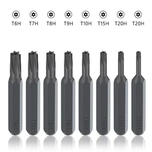 Trx-destornillador en forma de estrella Torx T6-T40 S2, broca de destornillador triangular