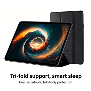 Funda con Teclado de Cuero PU para Tablet Prime, Tab A11+, A11 Plus, A9+, con Trackpad, Diseño de Cuero PU, Material Premium - Product Image 5
