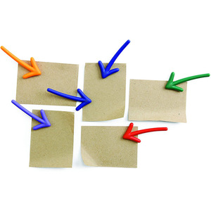 Magneti per Frigorifero Creativi e Divertenti a Forma di Freccia in Stile Europeo, Adesivi Magnetici 3D per <span class=keywords><strong>Lavagna</strong></span>, Set da 6 Pezzi - Product Image 1
