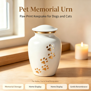 Venda Direta: Urna Comemorativa para Cinzas e Pelos de Cães e Gatos 40*30, Pequeno Pote, Pingente de Joia Funerária - Product Image 3