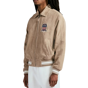 Chaquetas de cuero Avirex de moda | Proveedor de chaqueta Bomber de motocicleta y aviador | Chaqueta Bomber de peso pesado de fábrica al por mayor para hombres - Product Image 2