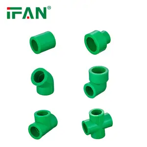 Ifan Supplier Wholesale Cheap Plastic Ppr Fittings Welding Socket Elbow Tee Ppr Pipe Fitting