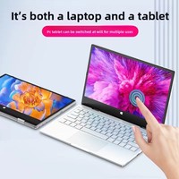 [13.3inch Celeron] 360-Degree Rotating Touchscreen 2-in-1 Laptop with DVDRW Optical Drive Win10 for Cross-Border Sales