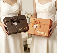 Kotak Hadiah Datar Dua Bagian Mewah dengan Desain Ramah Lingkungan untuk Pengantin Wanita dan Penggunaan Lilin