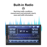 Layar Sentuh 7 Inci 2 Din Pemutar MP5 Mobil Stereo Dashboard USB Mendukung Mirror Link FM Built-in BT Opsional CarPlay untuk Pemutar