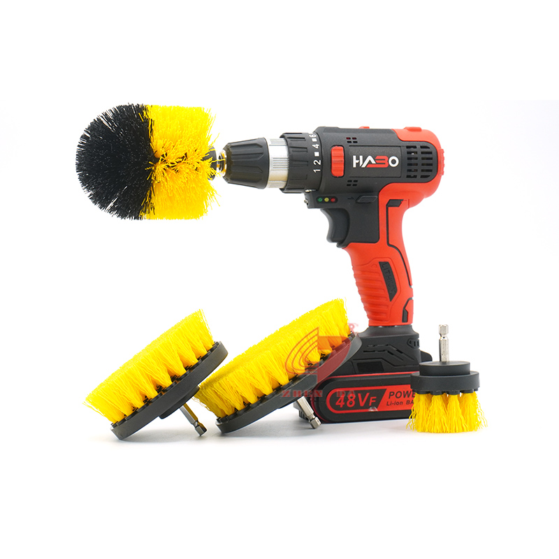 High Wear Resistance Drill Brush Set For Bathroom Cleaning 4 Pcs