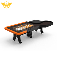 Luckyh — Roulette de Poker 86 pouces pour 10 personnes, jeu de cartes, vert foncé, pour divertissement, Club de Poker, utilisé dans le manuelle, avec Rail