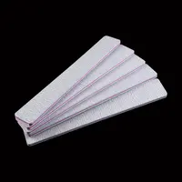 Gute Qualität Doppelseitige Korea Schleifpapier Zebra Grau Nagel Datei 100/180 Quadratische Form Nail art Dateien Für Maniküre
