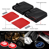 EURS Auto Light Accessories Lampe projecteur fantôme laser sans fil à LED 12V Lumière d'accueil de porte de voiture État neuf