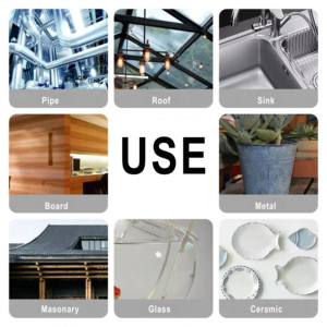 Vente chaude <span class=keywords><strong>Prix</strong></span> d'usine Haute qualité Scellant silicone acétique GP Construction Durcissement rapide Adhésifs pour vitres de fenêtres Scellants - Product Image 6