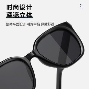 Lunettes de soleil pour femmes, monture noire, verres en résine, protection UV400, pour la conduite, la pêche, les sorties, à la mode - Product Image 3