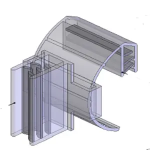 Piccola clip in PVC, supporto per etichette in plastica di qualità con clip per esposizione di promozione del supermercato degli scaffali del supermercato