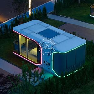 Vente en gros d'usine 2025, maison capsule détachable, villa, hôtel, nouveau type, mobile, porte en acier, structure en acier - Product Image 4