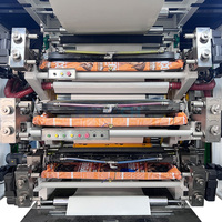 Machine d'impression flexographique automatique haute vitesse 6 couleurs CI à tambour central 250 m/min pour rouleaux de papier