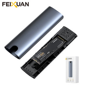 M.2 Nvme/SATA Solid-State Drive Box USB 3.1 Ổ Cứng Bên Ngoài M.2 Di Động Hard Drive Box Nhôm Hợp Kim SSD Bao Vây - Product Image 1