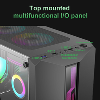 Boîtier d'ordinateur compact Mini ATX, support GPU 290 mm, 7 emplacements PCI, châssis de bureau
